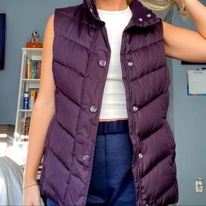 Purple Puffer Vest from GAP